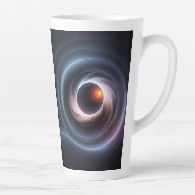 Black Hole Twisted Light Latte Mug (Right)