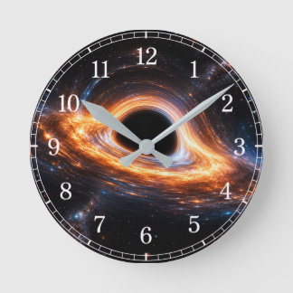 Black Hole Wall Clock — Space-Inspired Design
