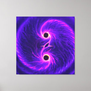 Black holes canvas print
