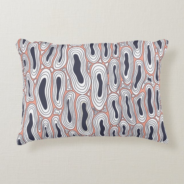 Black Holes: Vintage Chaos Pattern. Accent Pillow (Front)