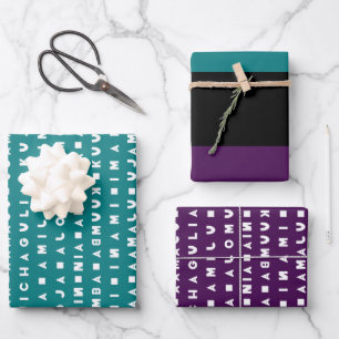 BLACK HOLIDAY WRAPPING PAPER SHEET