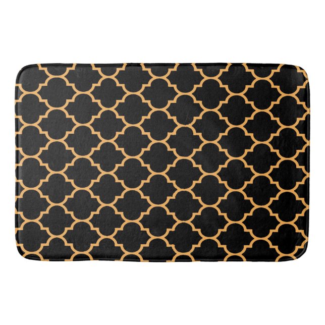 Black Honeycomb Bath Mat (Front)