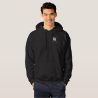 Unisex Hoodie with Back and White Logo