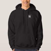 Unisex Hoodie with Back and White Logo