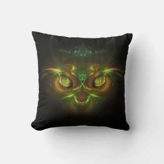 Black & Horror Birt Modern  Throw Pillow