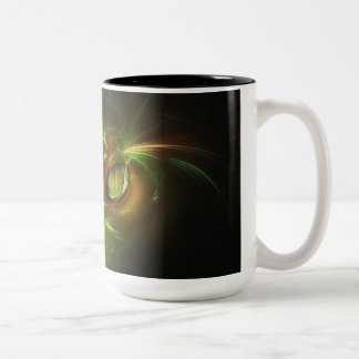 Black & Horror Birt Modern  Two-Tone Coffee Mug
