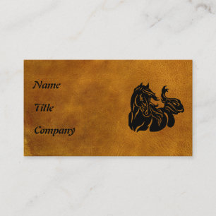 Black Horse  Customized Business Card