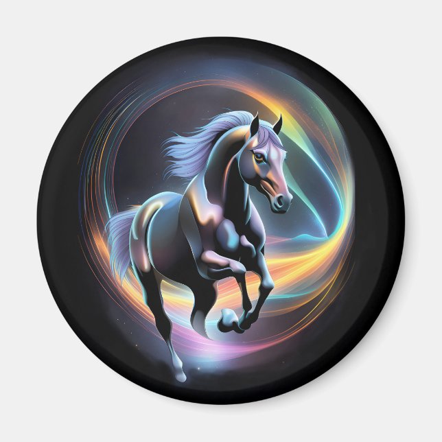 Black  Horse Magnet (Front)