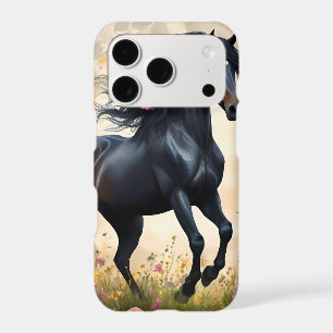 Black Horse Moon Flower Field,