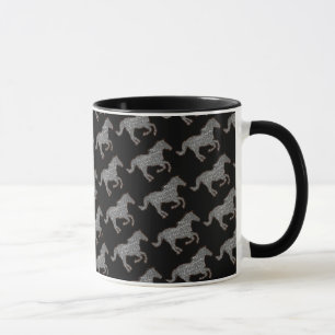 black horse mug