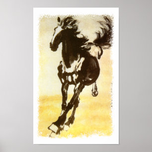 Black Horse Poster