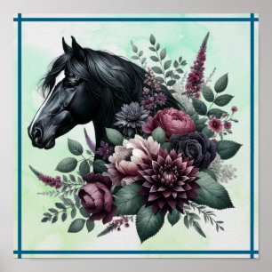 Black Horse Poster