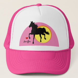 Black Horse Running & Love Horses / name hat