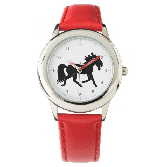 Black Horse Silhouette Watch (Front)