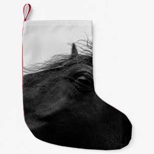 BLACK HORSE SMALL CHRISTMAS STOCKING