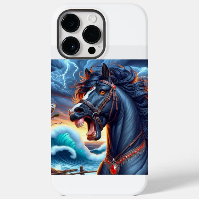 Black Horse Storm Case-Mate iPhone Case (Back)