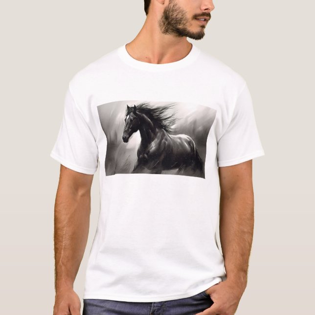 Black Horse T-Shirt (Front)