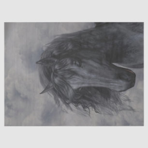 Black Horse Tissue Paper