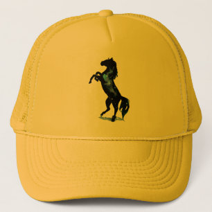  black horse Trucker Hat