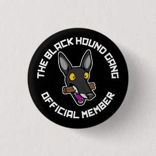Black Hound Gang 1 Inch Round Button