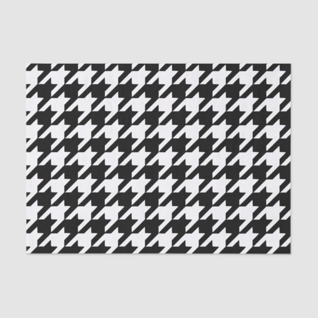 Black Houndstooth Tissue Paper (Front)