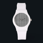 Black Houndstooth Watch<br><div class="desc">You will love this cute,  chic,  Black Houndstooth  pattern design!  We invite you to our store,  Bridal Shower Shop,  to view this cool vintage girly design on many more great customizable products,  including retro Bridal Shower invitations!  Thank you!</div>