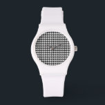 Black Houndstooth Watch<br><div class="desc">You will love this cute,  chic,  Black Houndstooth  pattern design!  We invite you to our store,  Bridal Shower Shop,  to view this cool vintage girly design on many more great customizable products,  including retro Bridal Shower invitations!  Thank you!</div>