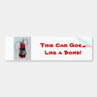 Black Humour - Mock Bomb Bumper Sticker