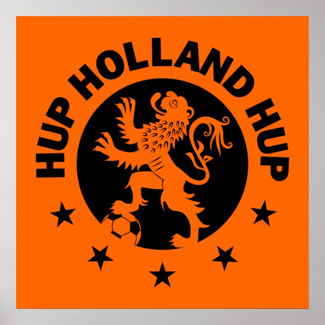 Black Hup Holland - Editable Background colour Poster (Front)