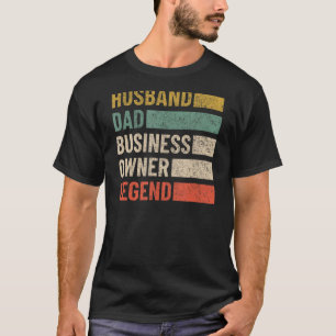 Black Husband Dad Business Owner CEO Entrepreneur T-Shirt