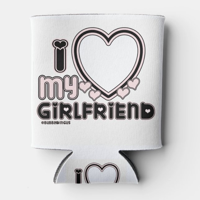 black i luv 1 can cooler (Front)