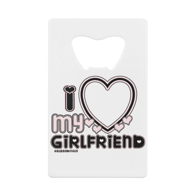 black i luv 1 credit card bottle opener (Front)