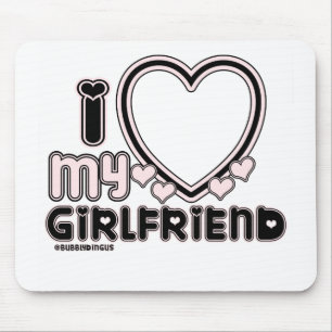 black i luv 1 mouse pad