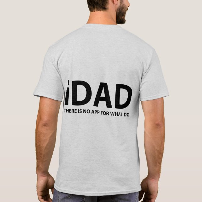 Black "iDAD" T-Shirt (Back)