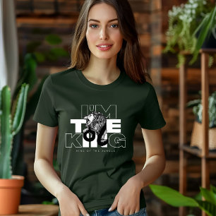 Black Illustrated Je Suis Le T-shirt King