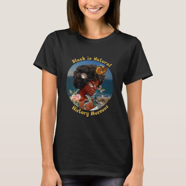Black in Natural History Museums T-Shirt (Front)