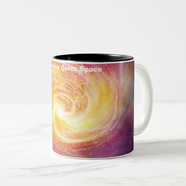 Black in Outer Space Two-Tone Coffee Mug (Front Right)