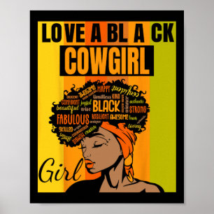 Black Independence Day - County Girl Love A Black  Poster