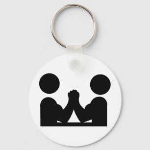black Indian wrestling icon Keychain