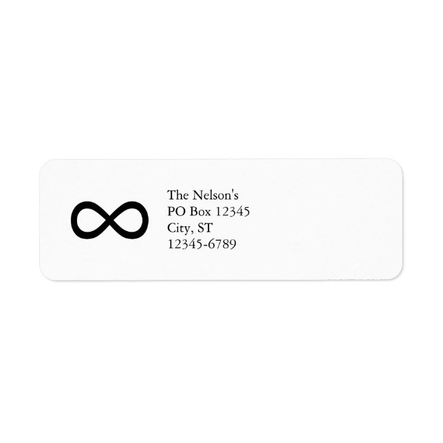 Black Infinity Symbol (Front)