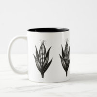 Black Ink Corn Illustration – Harvest Design on