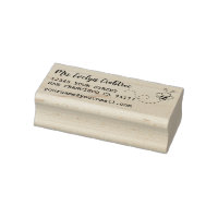 Black Ink Custom Name Bee Return Address