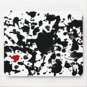 BLACK INK make your own background Mouse Pad