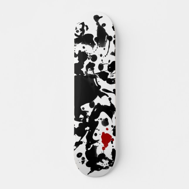 BLACK INK | make your own background Skateboard (Front)