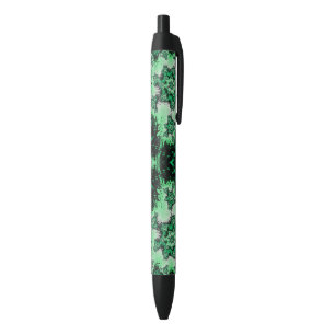 Black Ink Pen Christmas Design Green Shades