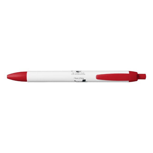 Black Ink Pen (red colour) (Back)