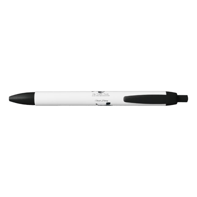 Black ink pen with black trim (Back)