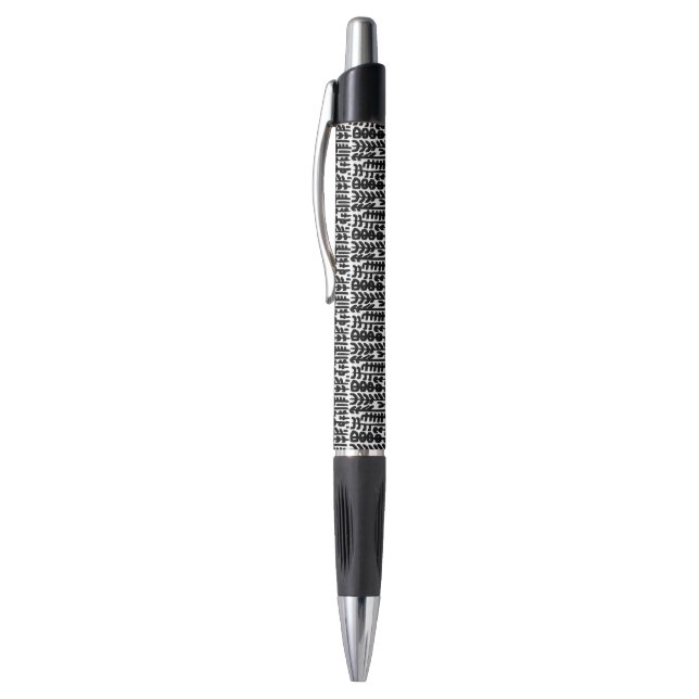 Black Ink Stroke Tree Pattern Pen (Top (Vertical))