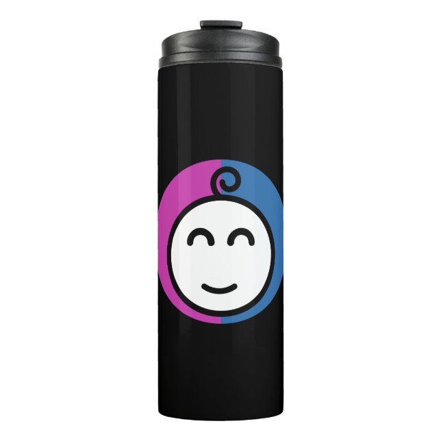 Black insulated bottle (Front)