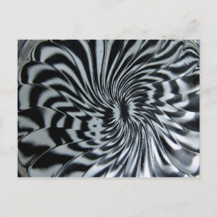 Black Into white Postcard